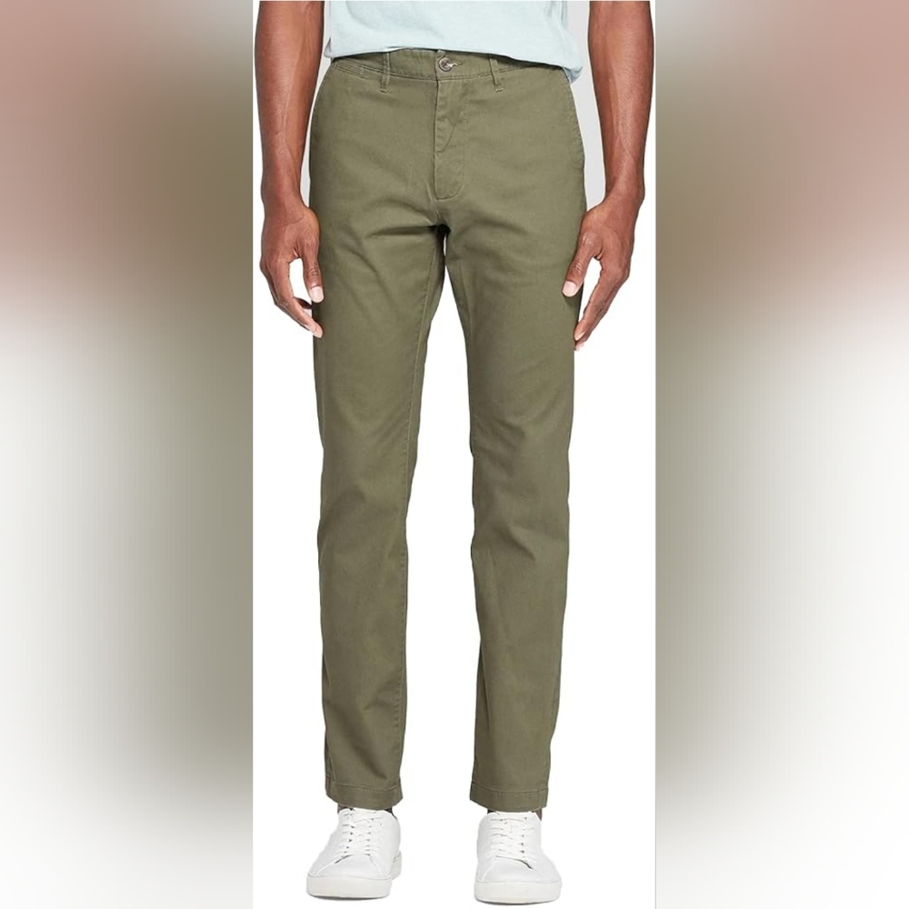 Goodfellow & Co 30x32 Men's Olive Green Slim Chino Pants‎